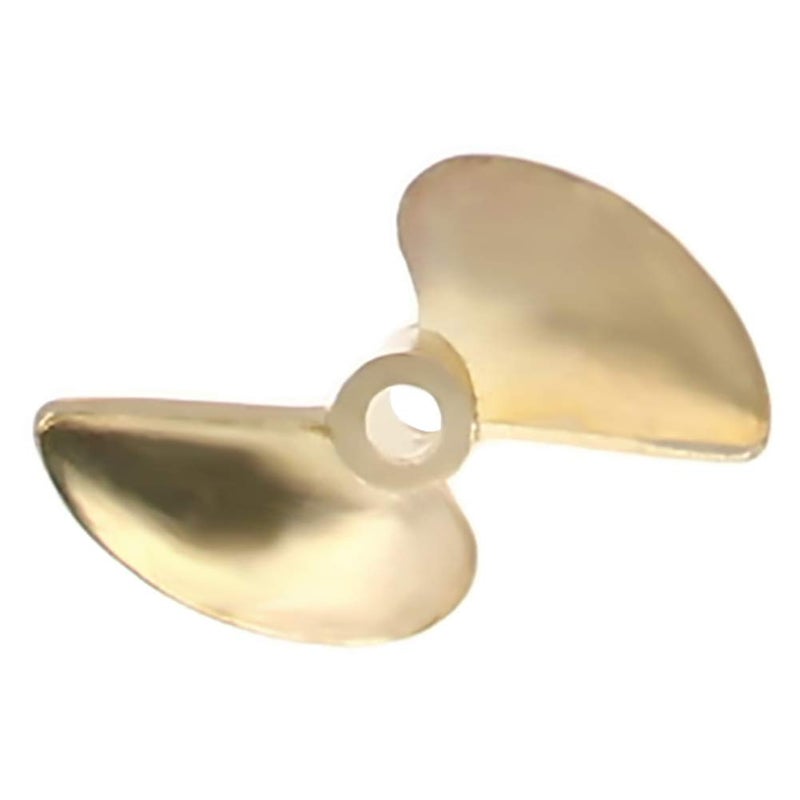Fielect 2 Blades CCW Propeller for Ship Model Rc Boat Propeller Model Golden Brass Paddle 32mm Diameter 1.4 Pitch 3.18mm Hole Dia - Image 3